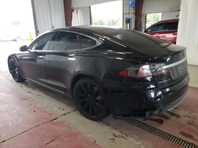 5YJSA1H15EFP32030 - 2014 TESLA MODEL S BLACK photo 2