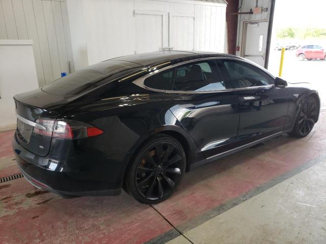 5YJSA1H15EFP32030 - 2014 TESLA MODEL S BLACK photo 3