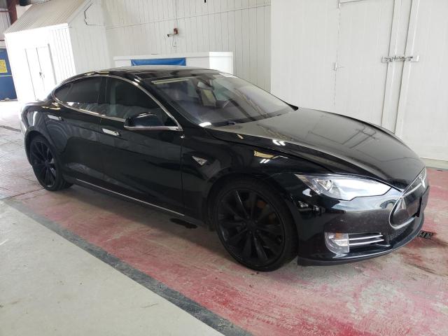 5YJSA1H15EFP32030 - 2014 TESLA MODEL S BLACK photo 4