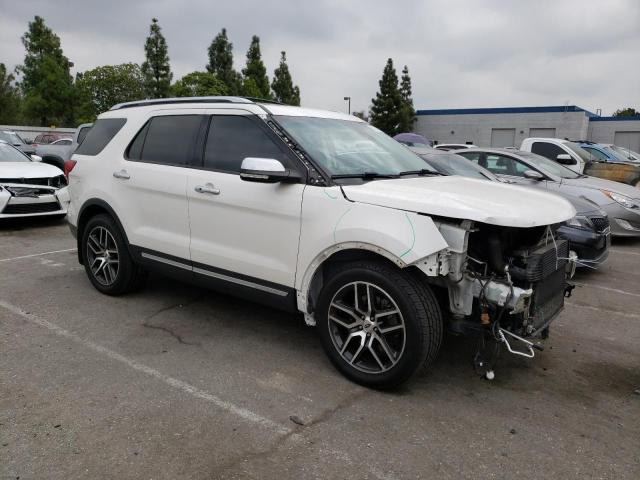 1FM5K8HT5GGC59514 - 2016 FORD EXPLORER PLATINUM WHITE photo 4