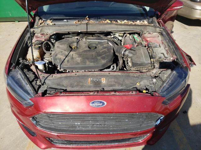 3FA6P0K91ER264455 - 2014 FORD FUSION TITANIUM BURGUNDY photo 11