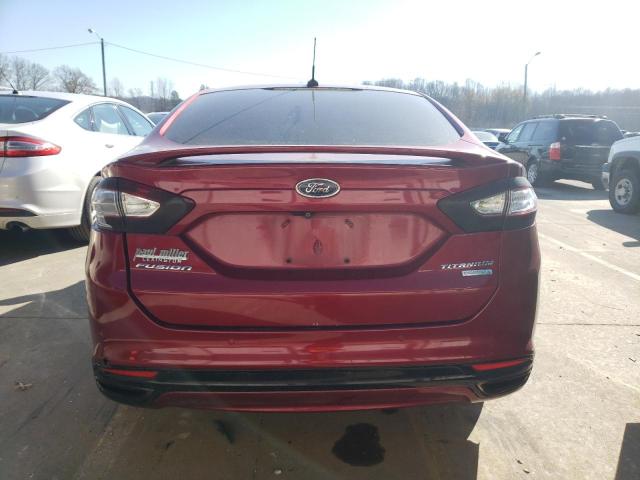 3FA6P0K91ER264455 - 2014 FORD FUSION TITANIUM BURGUNDY photo 6