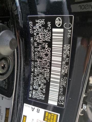 JTDBCMFE7P3026842 - 2023 TOYOTA COROLLA LE 黑色 照片 13