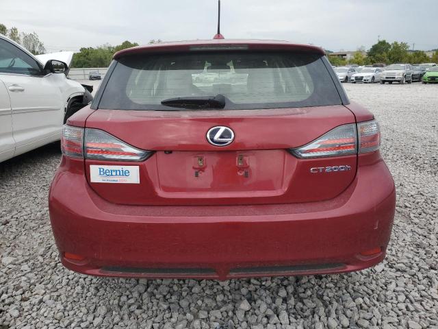 JTHKD5BH4C2086630 - 2012 LEXUS CT 200 MAROON photo 6