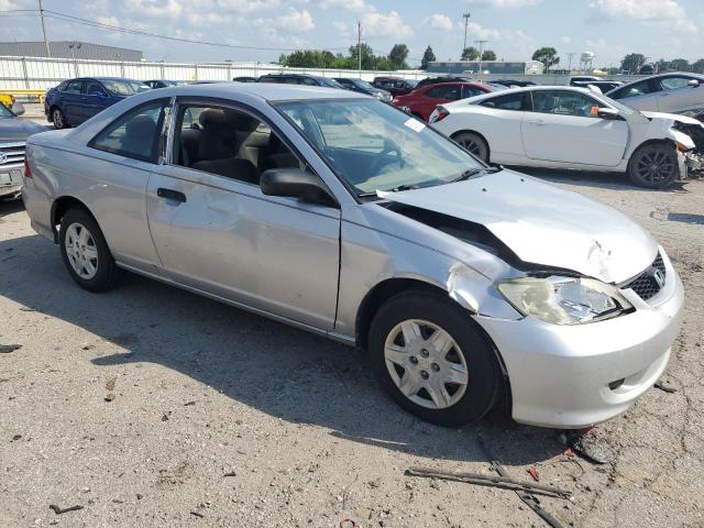 1HGEM22105L049315 - 2005 HONDA CIVIC DX VP Արծաթագույն լուսանկար 4