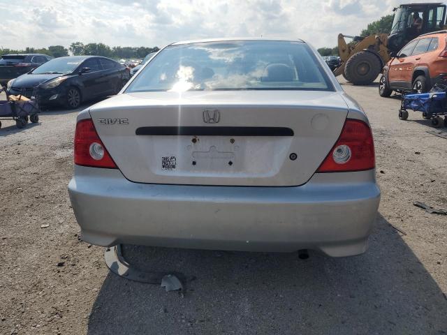 1HGEM22105L049315 - 2005 HONDA CIVIC DX VP Արծաթագույն լուսանկար 6