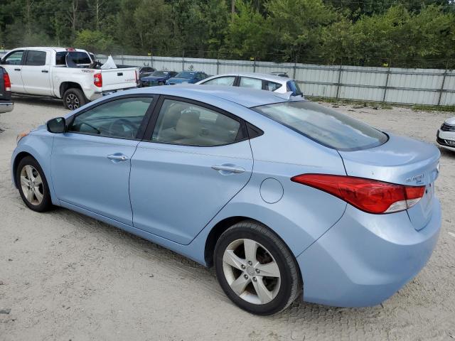 KMHDH4AE7DU843859 - 2013 HYUNDAI ELANTRA GLS BLUE photo 2