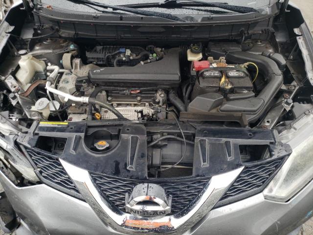 KNMAT2MV9FP538502 - 2015 NISSAN ROGUE S GRAY photo 11