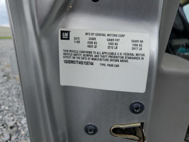 1G6DM57T460158744 - 2006 CADILLAC CTS SILVER photo 12