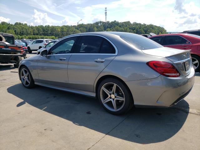 WDDWF4KB4GR125612 - 2016 MERCEDES-BENZ C 300 4MATIC GRAY photo 2