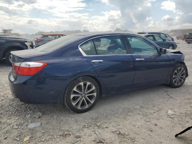 1HGCR2F51EA099707 - 2014 HONDA ACCORD SPORT BLUE photo 3