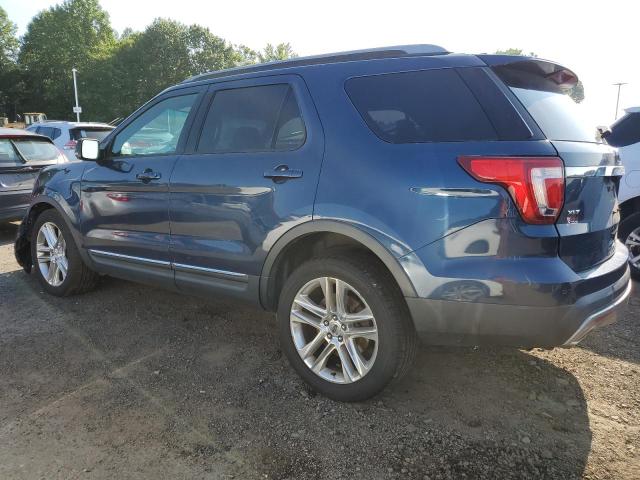 1FM5K8D81HGA72807 - 2017 FORD EXPLORER XLT أزرق صورة 2