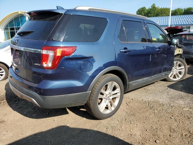 1FM5K8D81HGA72807 - 2017 FORD EXPLORER XLT أزرق صورة 3