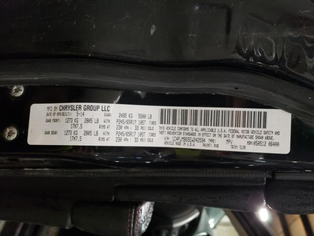 1C4PJMBS5EW242594 - 2014 JEEP CHEROKEE TRAILHAWK BLACK photo 13