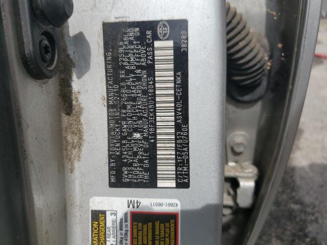 4T1BF3EK4BU118045 - 2011 TOYOTA CAMRY BASE Gümüş fotoğraf 12