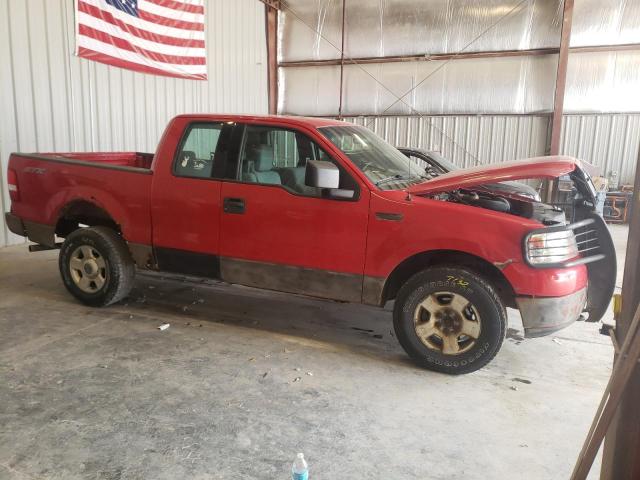 1FTRX14W14FA18677 - 2004 FORD F150 RED photo 4