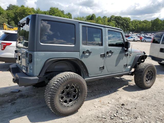 1C4BJWFGXEL146599 - 2014 JEEP WRANGLER RUBICON GRAY photo 3