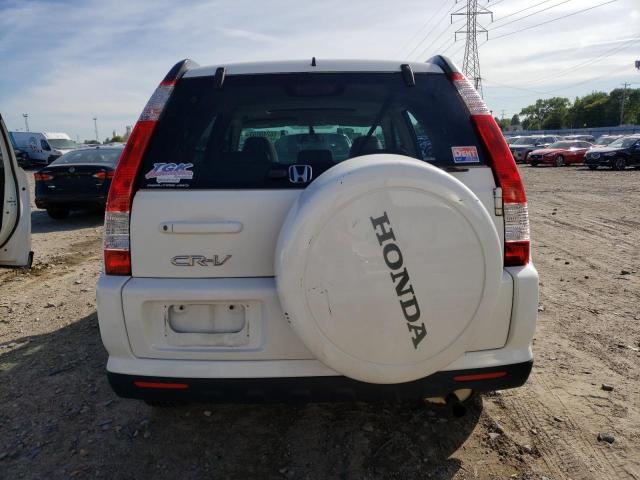 JHLRD78936C028005 - 2006 HONDA CR-V SE WHITE photo 6