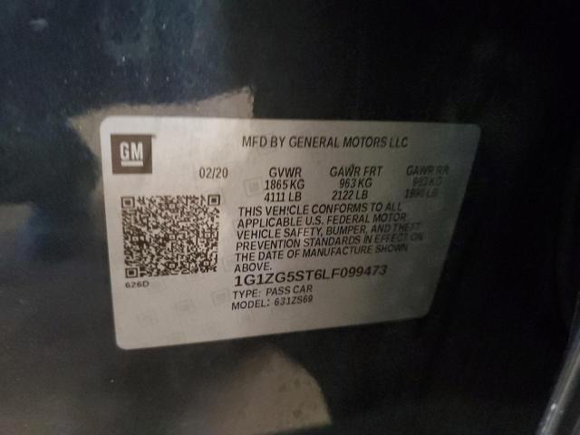 1G1ZG5ST6LF099473 - 2020 CHEVROLET MALIBU RS GRAY photo 12