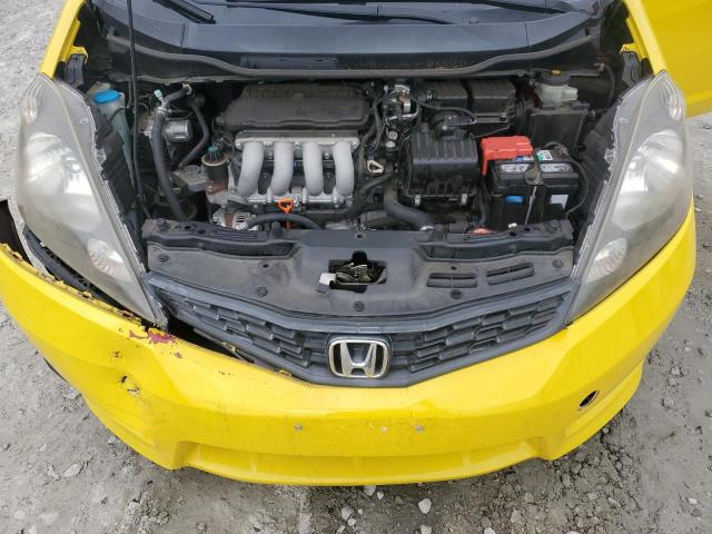 JHMGE8H53CC016712 - 2012 HONDA FIT SPORT ყვითელი ფოტო 12
