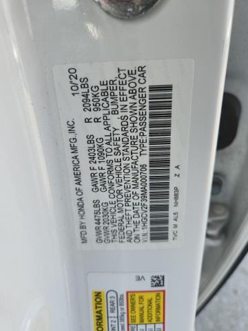 1HGCV2F39MA000706 - 2021 HONDA ACCORD SPORT 白色 照片 12