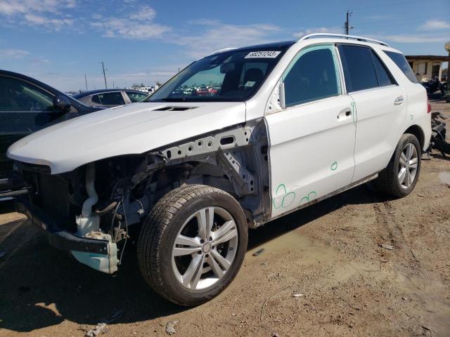 4JGDA5HB8EA351690 - 2014 MERCEDES-BENZ ML 350 4MATIC WHITE photo 1