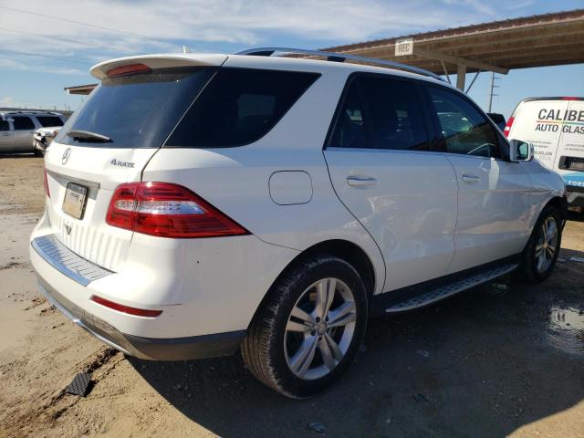 4JGDA5HB8EA351690 - 2014 MERCEDES-BENZ ML 350 4MATIC WHITE photo 3