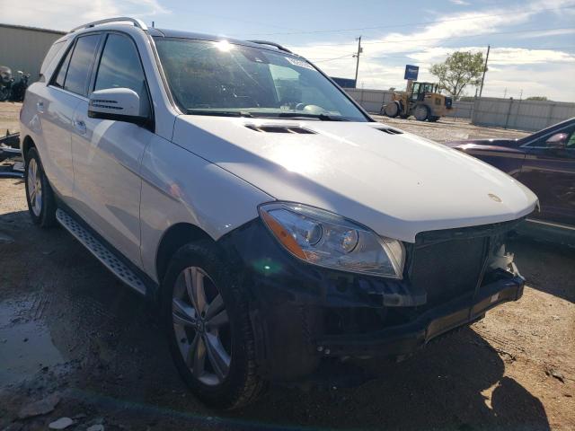 4JGDA5HB8EA351690 - 2014 MERCEDES-BENZ ML 350 4MATIC WHITE photo 4