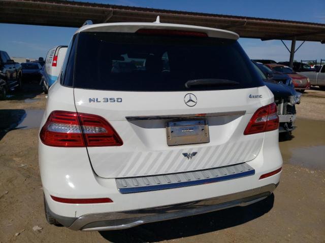 4JGDA5HB8EA351690 - 2014 MERCEDES-BENZ ML 350 4MATIC WHITE photo 6