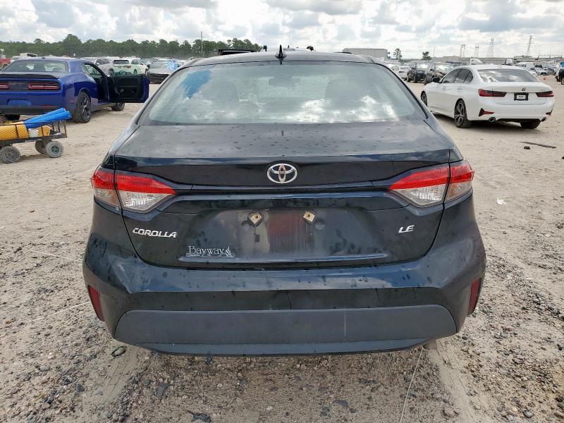 5YFEPMAE2NP298373 - 2022 TOYOTA COROLLA LE BLACK photo 6