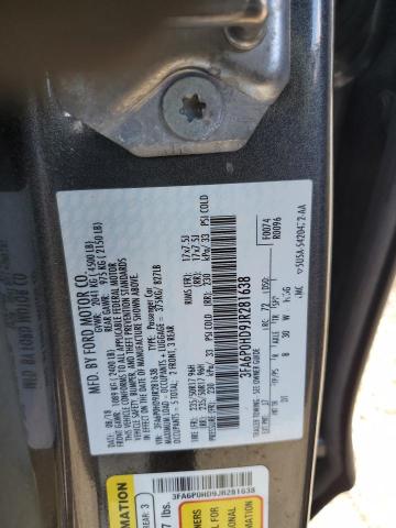 3FA6P0HD9JR281638 - 2018 FORD FUSION SE 灰色 照片 12