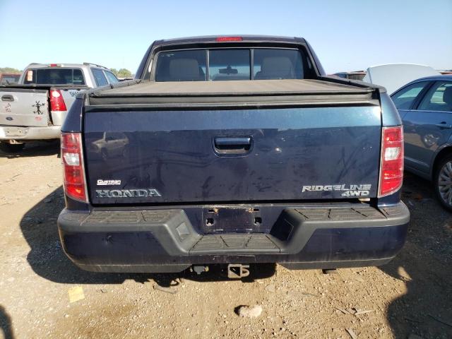 5FPYK1F49BB005903 - 2011 HONDA RIDGELINE RTS BLUE photo 6