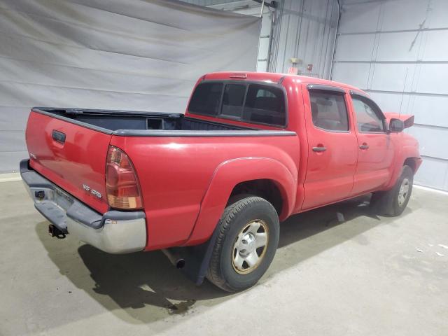 5TELU42N98Z529802 - 2008 TOYOTA TACOMA DOUBLE CAB 红色 照片 3