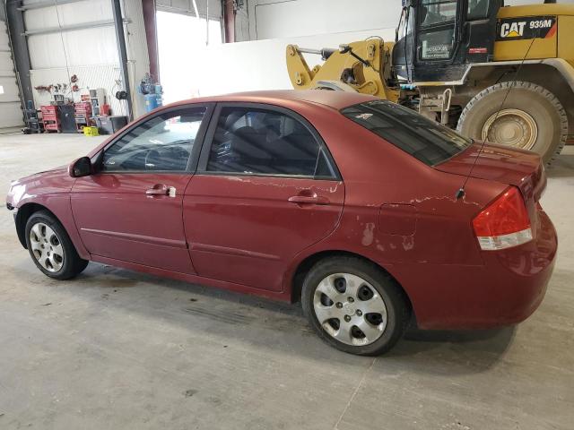 KNAFE221195645623 - 2009 KIA SPECTRA EX RED photo 2