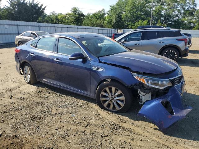 5XXGU4L33HG174705 - 2017 KIA OPTIMA EX 蓝色 照片 4