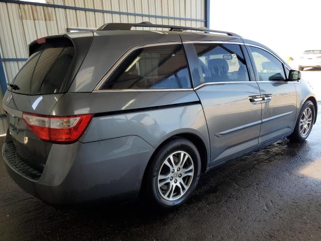 5FNRL5H69CB065942 - 2012 HONDA ODYSSEY EXL GRAY photo 3