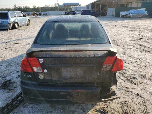 2HGES16535H625960 - 2005 HONDA CIVIC LX BLACK photo 6