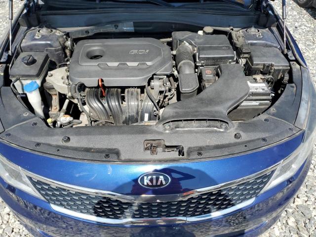 5XXGU4L37GG012915 - 2016 KIA OPTIMA EX BLUE photo 11