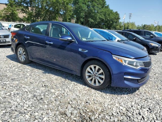 5XXGU4L37GG012915 - 2016 KIA OPTIMA EX BLUE photo 4