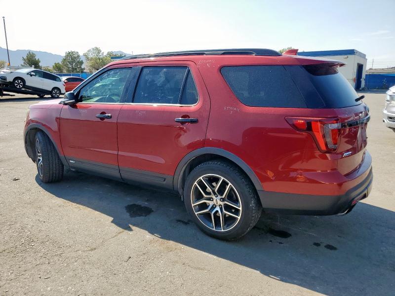 1FM5K8GT0HGD40732 - 2017 FORD EXPLORER SPORT RED photo 2