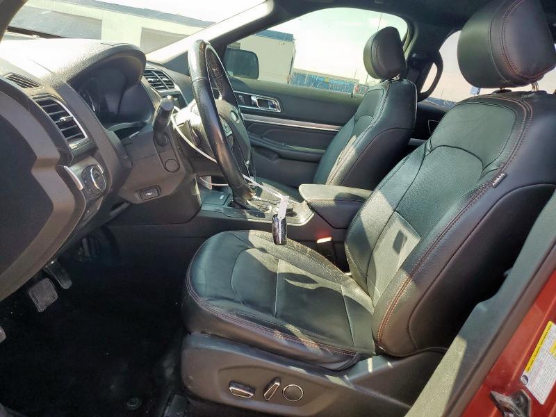 1FM5K8GT0HGD40732 - 2017 FORD EXPLORER SPORT RED photo 7