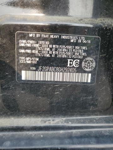 JF2GPABC8GH292405 - 2016 SUBARU CROSSTREK PREMIUM 黑色 照片 13