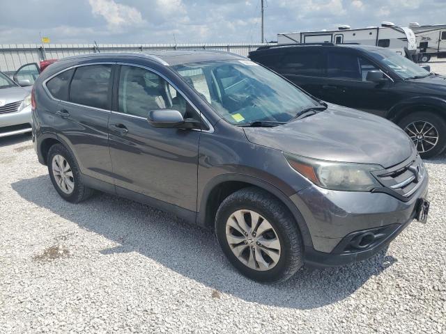 2HKRM4H72DH671506 - 2013 HONDA CR-V EXL GRAY photo 4