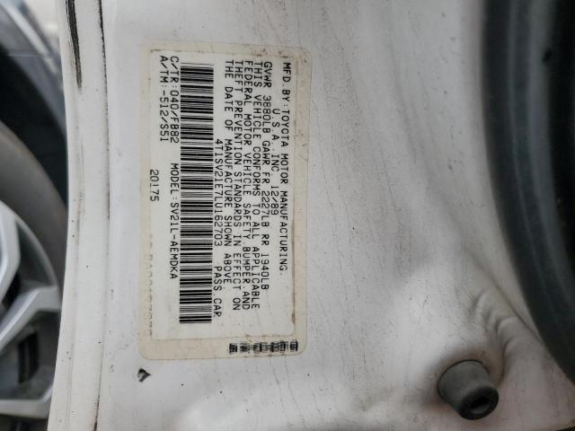 4T1SV21E7LU162703 - 1990 TOYOTA CAMRY DLX WHITE photo 12