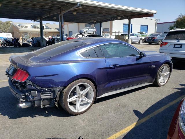 1FA6P8RF6F5500791 - 2015 FORD MUSTANG 50TH ANNIVERSARY BLUE photo 3