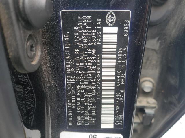 4T1C31AK3PU600844 - 2023 TOYOTA CAMRY LE 黑色 照片 12