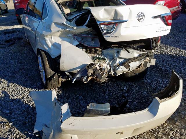 1G4PP5SK2D4230414 - 2013 BUICK VERANO WHITE photo 9