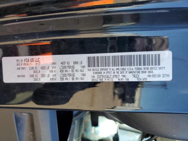 3C6TRVDG6JE107917 - 2018 RAM PROMASTER 2500 HIGH BLACK photo 12