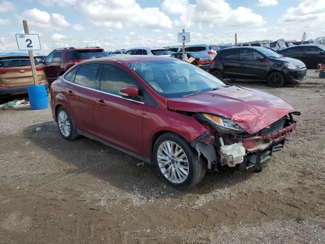 1FADP3J27FL368171 - 2015 FORD FOCUS TITANIUM MAROON photo 4