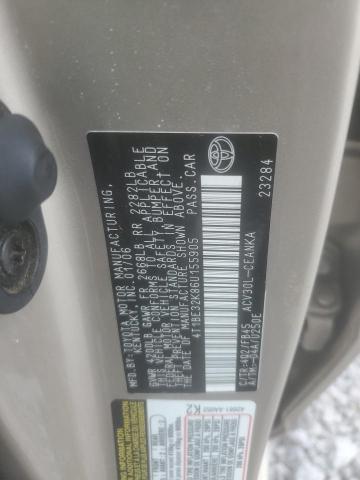 4T1BE32K86U155905 - 2006 TOYOTA CAMRY LE TAN photo 12